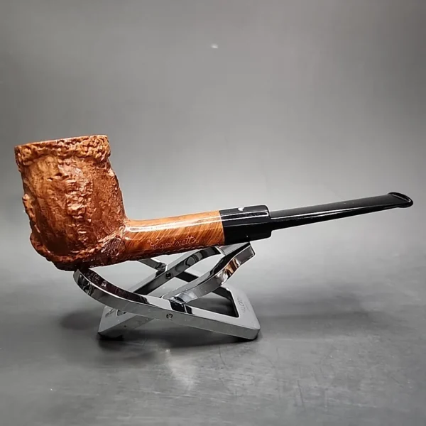 Caminetto New Dear Wax Drip Billiard Estate Briar Pipe, Italian Estates - Image 3