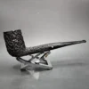 Darnell Aged Briar Rusticated Straight Billiard Estate Briar Pipe, Unsmoked - Image 3