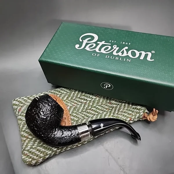 Peterson Pipe of the Year 2024 534/1100 Sandblasted Rhodesian Briar Pipe, New - Image 3
