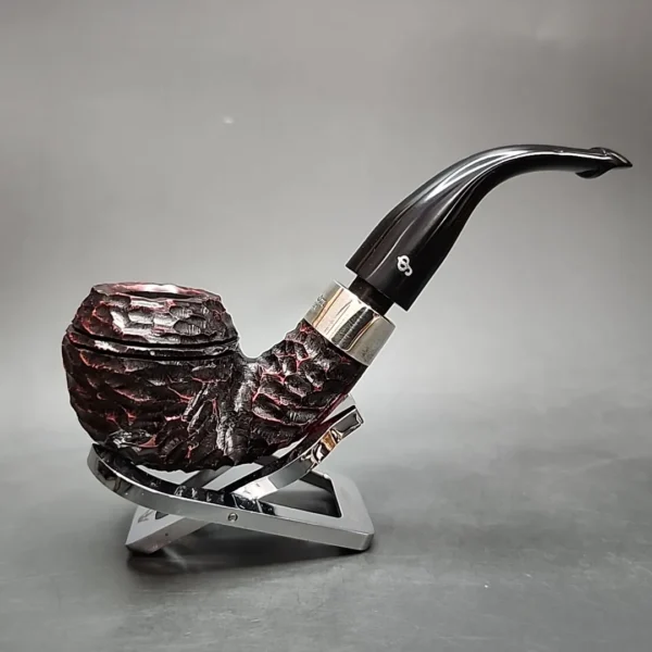 Peterson Pipe of the Year 2024 167/1100 Rusticated Rhodesian Briar Pipe, New - Image 3