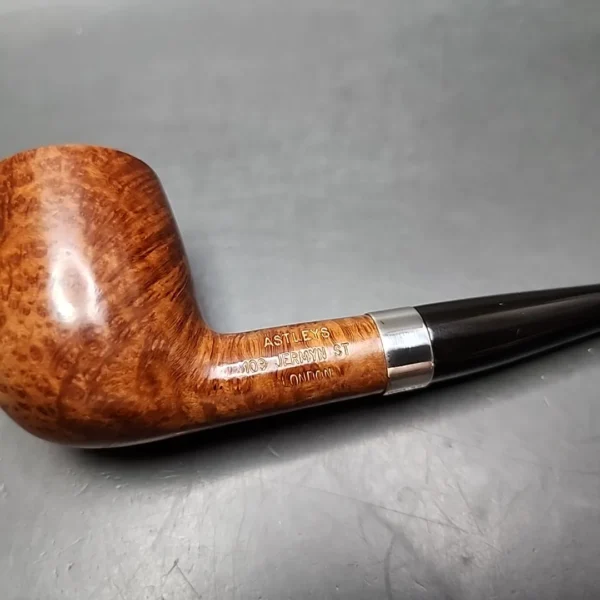 Astleys by Les Wood Smooth Straight Billiard Estate Briar Pipe, English Estates - Image 3