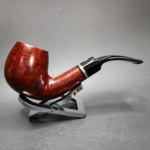 Thomas Cristiano Smooth Bent Brandy Estate Briar Pipe, Unsmoked - Image 3