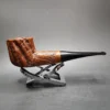Mincer Era Custom-Bilt Rusticated Pot Estate Briar Pipe, American Estates - Image 3