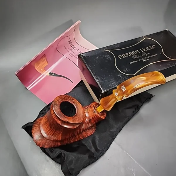 Preben Holm Hallmark H2 Smooth Freehand Estate Briar Pipe, Unsmoked - Image 3