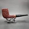 1999 Clarence Mickles Large Rusticated Billiard Estate Briar Pipe, American Estates - Image 3