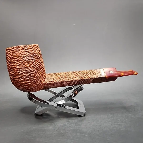 2003 JT Cooke Sandblasted Large Lovat Estate Briar Pipe, American Estates - Image 3