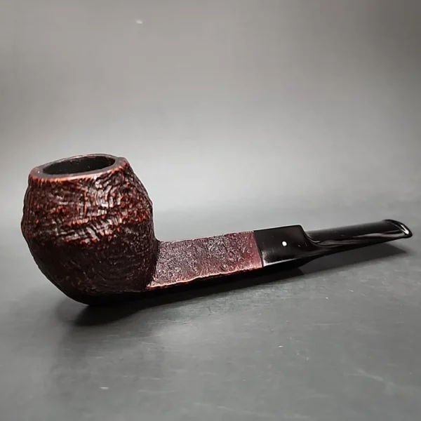 1958 Dunhill Shell ODA 837 Sandblasted Bulldog Estate Briar Pipe, English Estates - Image 3