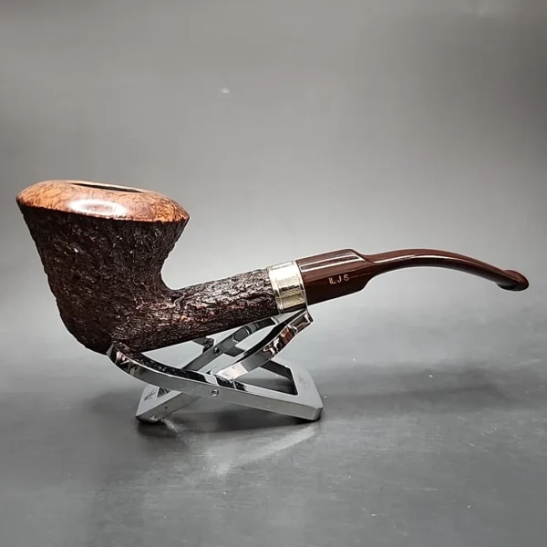 Ferndown Bark 2 Star Bent Dublin Estate Briar Pipe, English Estates - Image 3