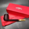 Savinelli 2024 Saint Nicholas 804 KS Rusticated Canadian Briar Pipe, Unsmoked, 6mm - Image 3