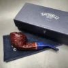 Savinelli Unica U63 KS Rusticated Bent Bulldog Briar Pipe, 6mm, New - Image 3
