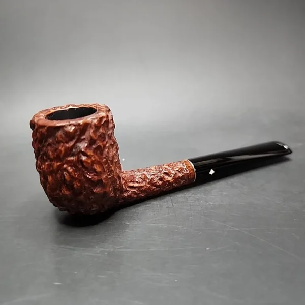 Kaywoodie Natural Burl Rusticated Billiard Estate Briar Pipe, American Estates - Image 3