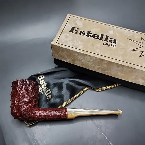 Savinelli Estella 492 KS Rusticated Dublin Estate Briar Pipe, Unsmoked - Image 3