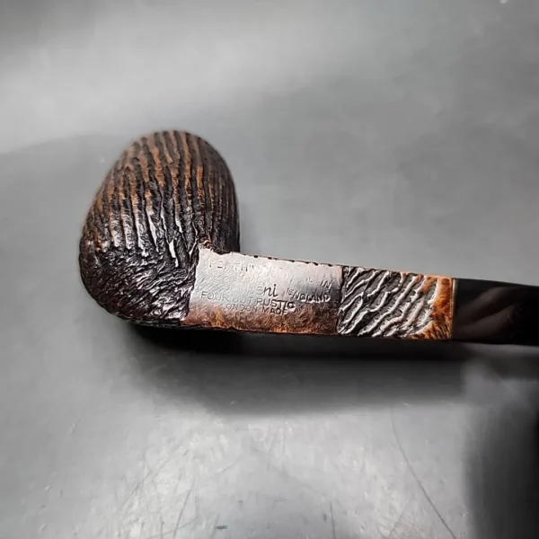 Sasieni Four Dot Rustic Perth Estate Briar Pipe, English Estates - Image 3