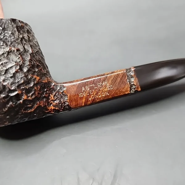 Astleys Rusticated Square Shank Billiard Estate Briar Pipe, English Estates - Image 3