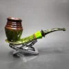 Mutcat Green Calabash Handmade Pipe, New - Image 3
