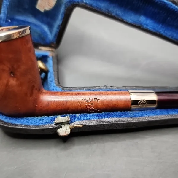 Pre-Kaywoodie KBB Blue Line Bakelite Gold Mounted Dublin Estate Briar Pipe, Unsmoked - Image 3
