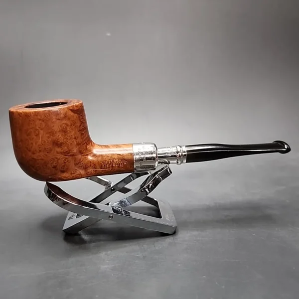 Peterson Spigot Natural 606 Smooth Straight Pot Estate Briar Pipe, Irish Estates - Image 3