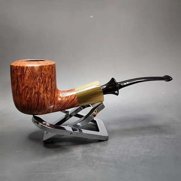 Savinelli Nonpareil 9121 Smooth Bent Pot Estate Briar Pipe, Unsmoked - Image 3