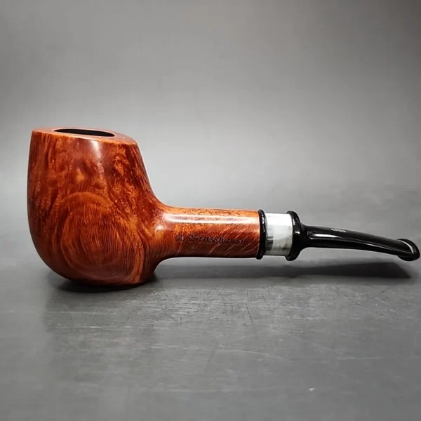 Design Berlin Strassbourg Smooth Sitter Estate Briar Pipe Unsmoked, 9mm - Image 3