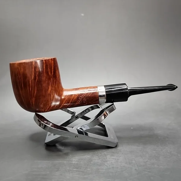 Gigi Fiamma Smooth Straight Pot Estate Briar Pipe, Unsmoked, 9mm - Image 3
