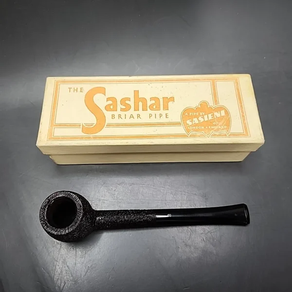 Sashar by Sasieni Rusticated Apple Estate Briar Pipe, Unsmoked - Image 3