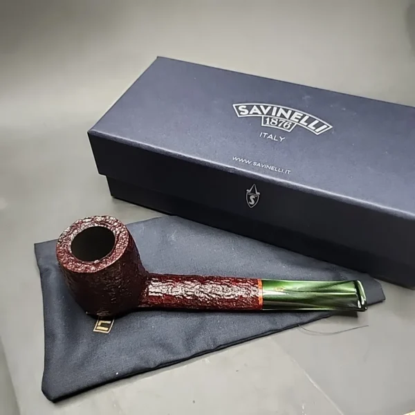 Savinelli Esploratore Alpino 806 Rusticated Canadian Briar Pipe, New - Image 3