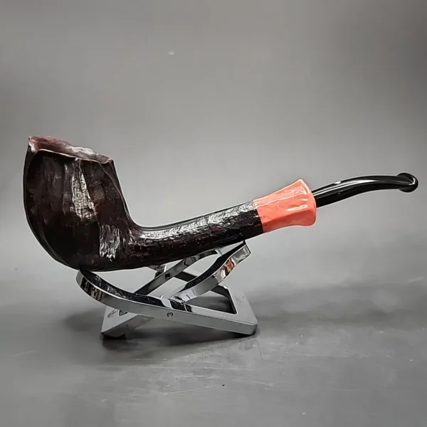 Anne Julie Rusticated Tulip Estate Briar Pipe, Danish Estates - Image 3