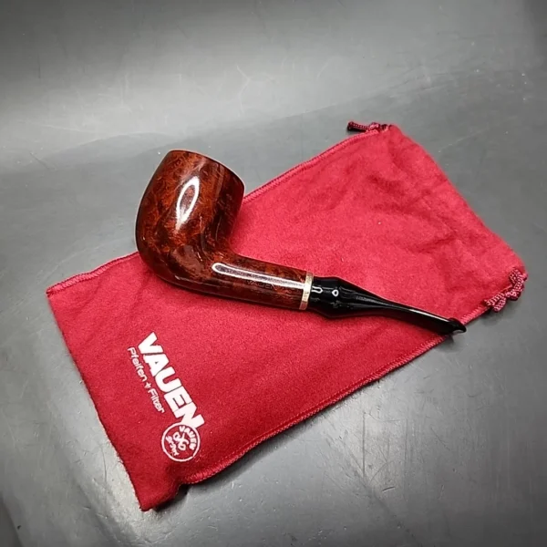 Vauen 6868 Smooth Billiard Estate Briar Pipe, Unsmoked, 9mm - Image 3