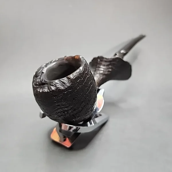 Preben Holm Hand Cut Sandblasted Freehand Estate Briar Pipe, Danish Estates - Image 3