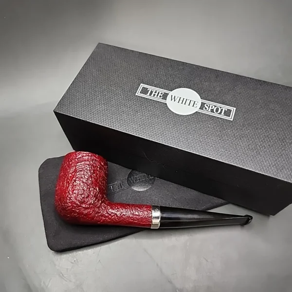 2008 Dunhill Ruby Bark 5103 Sandblasted Billiard Estate Briar Pipe, English Estates - Image 3