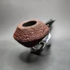 JT Cooke Large Sandblasted Squat Bulldog Estate Briar Pipe, American Estates - Image 4