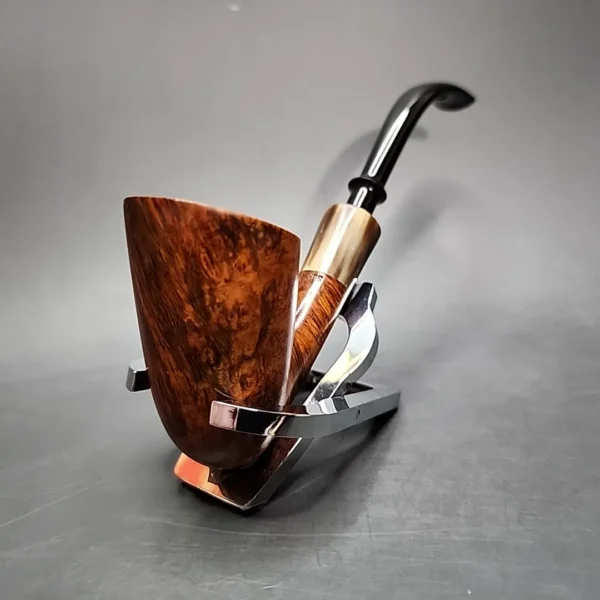 WO Larsen Super 77 Smooth Bent Dublin Estate Briar Pipe, Danish Estates - Image 4