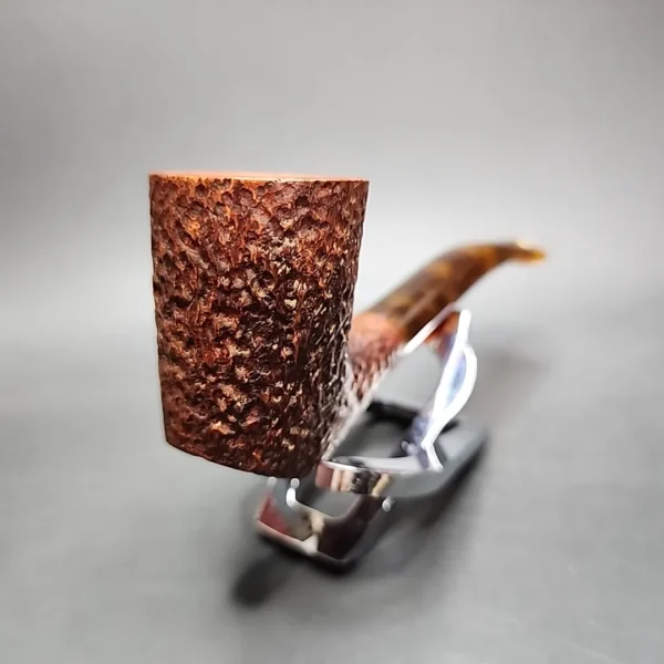 Dave Neeb Rusticated Dublin Handmade Briar Pipe, New - Image 4
