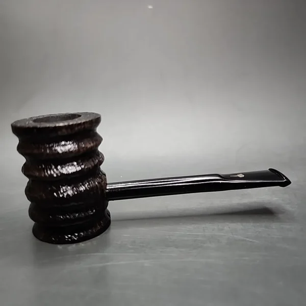 Mastro Geppetto Rusticated Poker Estate Briar Pipe, Unsmoked - Image 4