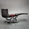 Darnell Old Briar Rusticated Bent Billiard Estate Briar Pipe, Unsmoked - Image 4