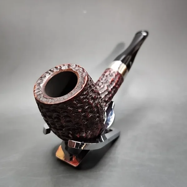 2016 Peterson House Pipe Rusticated Billiard Estate Briar Pipe, Irish Estates - Image 4