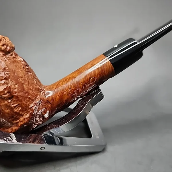 Caminetto New Dear Wax Drip Billiard Estate Briar Pipe, Italian Estates - Image 4