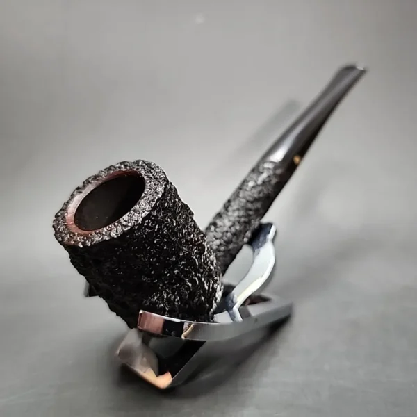 Darnell Aged Briar Rusticated Straight Billiard Estate Briar Pipe, Unsmoked - Image 4