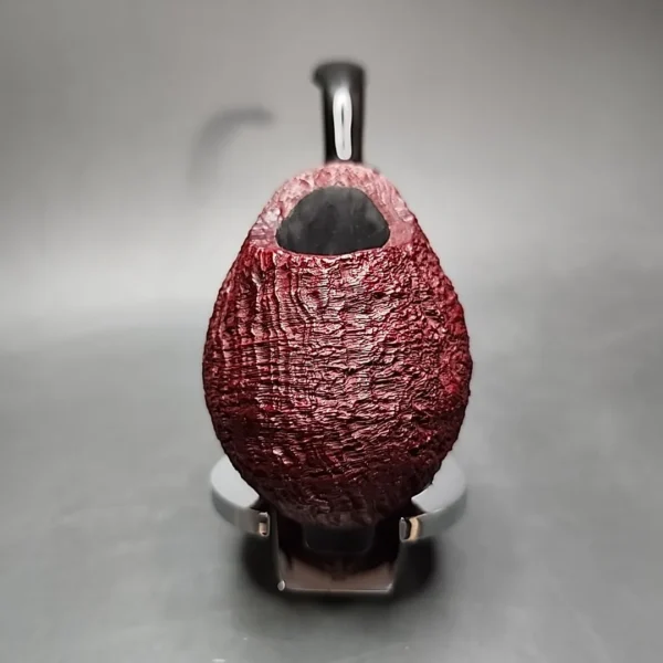 HS Studio Sandblasted Pitcher Estate Briar Pipe, Unsmoked - Image 4