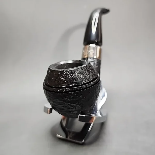 Peterson Pipe of the Year 2024 552/1100 Sandblasted Rhodesian Briar Pipe, New - Image 4