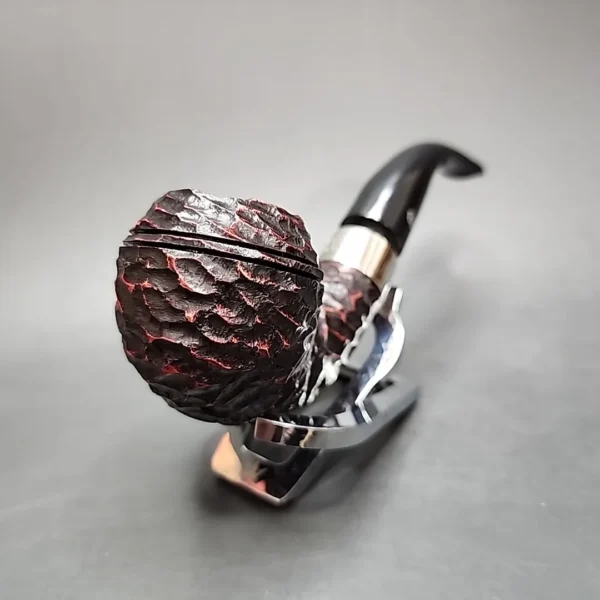 Peterson Pipe of the Year 2024 167/1100 Rusticated Rhodesian Briar Pipe, New - Image 4