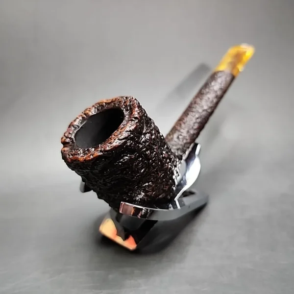 Castello Sea Rock 32 KK Rusticated Canadian Estate Briar Pipe, Italian Estates - Image 4