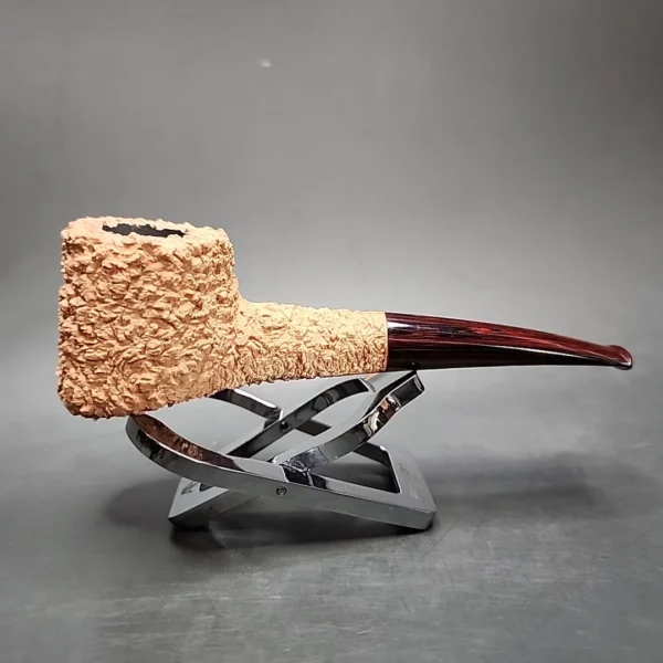 Pipe Tristan Rusticated Shape 55 Handmade Briar Pipe, New - Image 4
