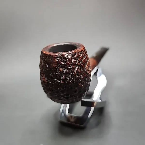 1956 Dunhill Shell K 4S Sandblasted Apple Estate Briar Pipe, English Estates - Image 4