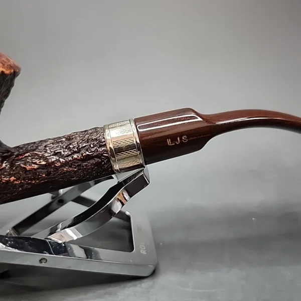 Ferndown Bark 2 Star Bent Dublin Estate Briar Pipe, English Estates - Image 4