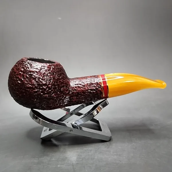Savinelli 2024 Saint Nicholas 320 KS Rusticated Author Briar Pipe, 6mm, New - Image 4