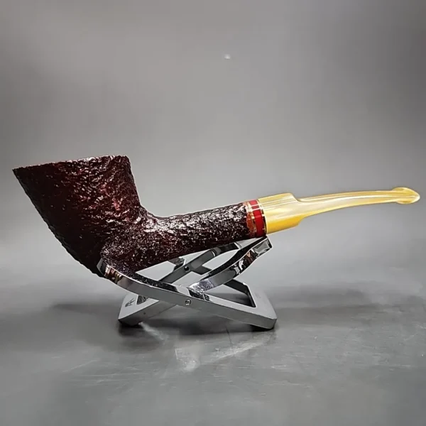Savinelli 2024 Saint Nicholas 904 KS Rusticated Dublin Briar Pipe, 6mm, New - Image 4