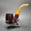 Savinelli 2024 Saint Nicholas 614 KS Rusticated Oom Paul Briar Pipe, 6mm, New - Image 4