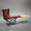 Savinelli Estella Rusticated Freehand Zulu Estate Briar Pipe, Unsmoked - Image 4