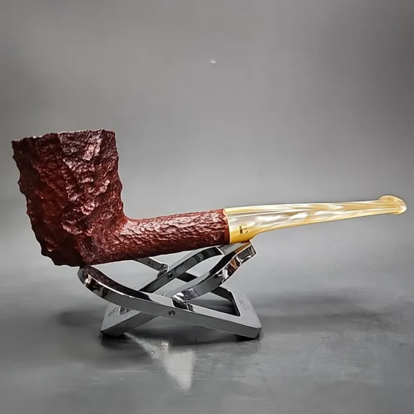 Savinelli Estella 492 KS Rusticated Dublin Estate Briar Pipe, Unsmoked - Image 4